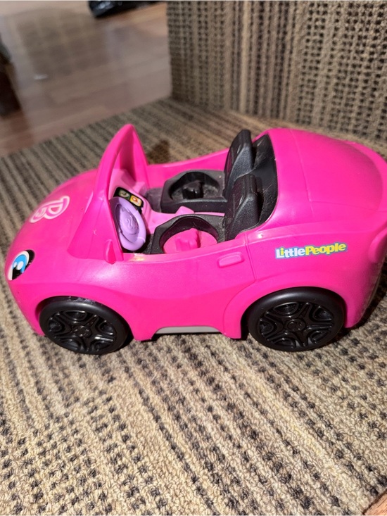 Barbie Other - Barbie Bright Pink Little People Convertible Toy Car